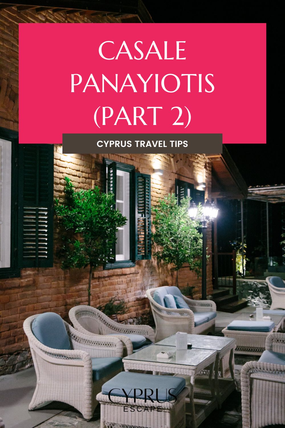 pinterest image for an article about casale panayiotis