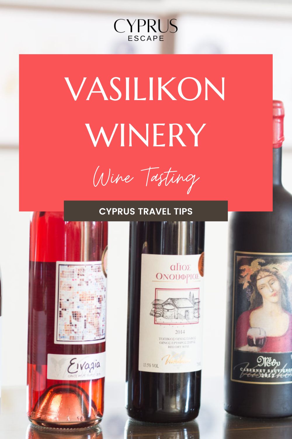 a pinterest post for an article about vasilikon winery