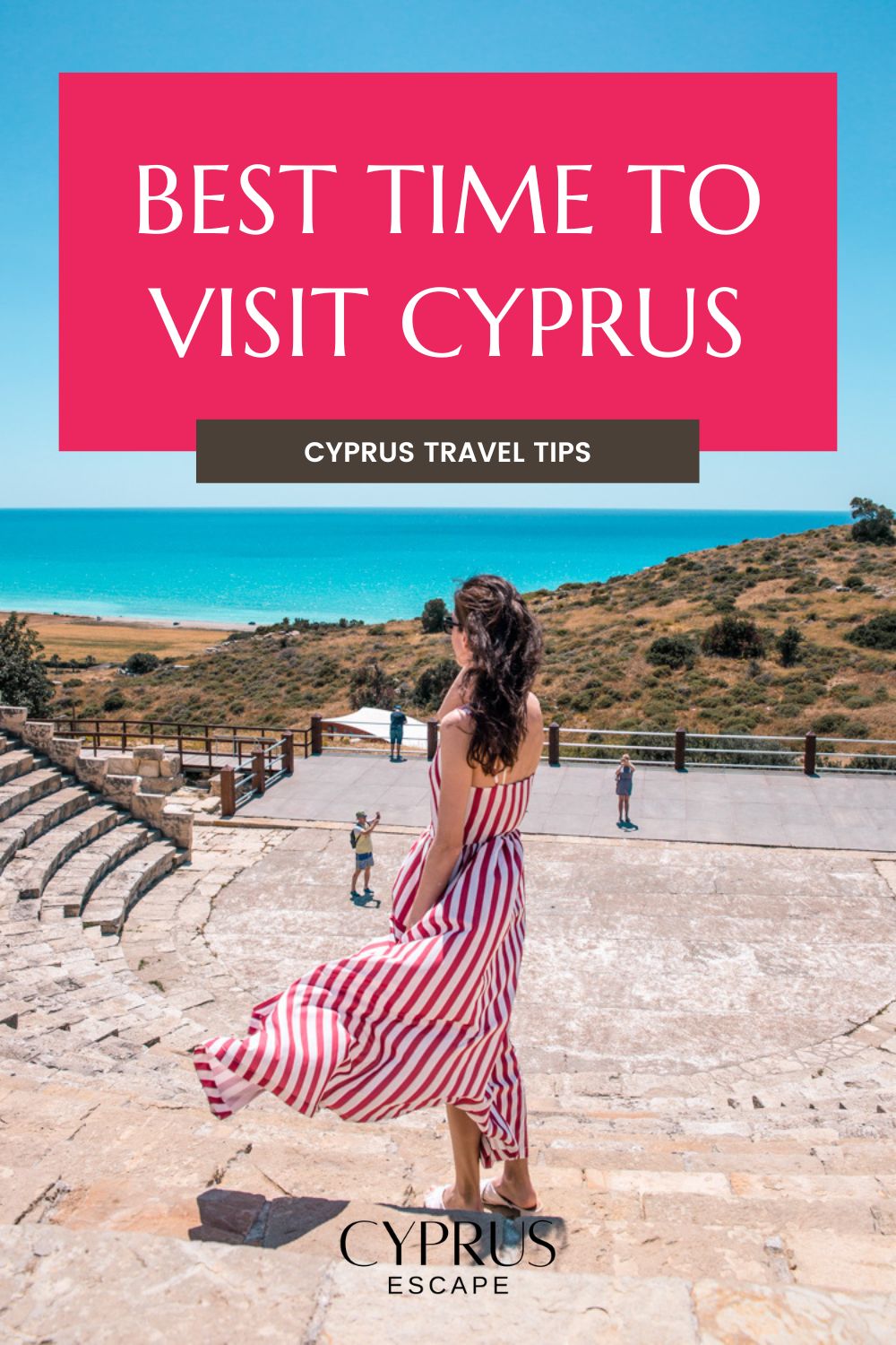 pinterest image for an article about best time to visit cyprus