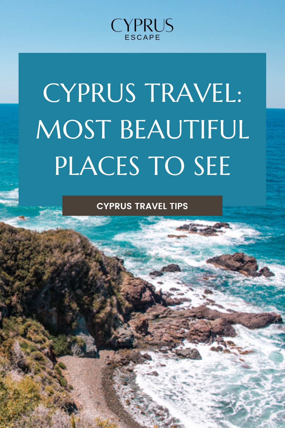 pinterest image for article about cyprus travel and beautiful places to discover
