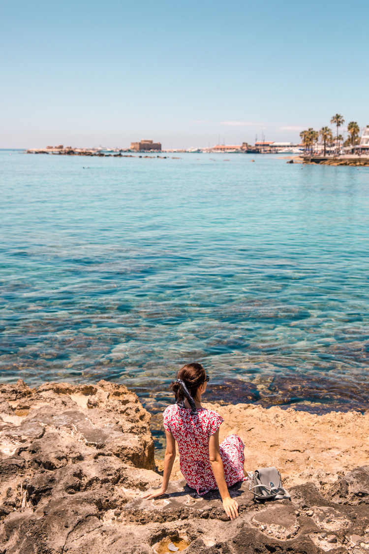 Coastal views in Paphos, Cyprus