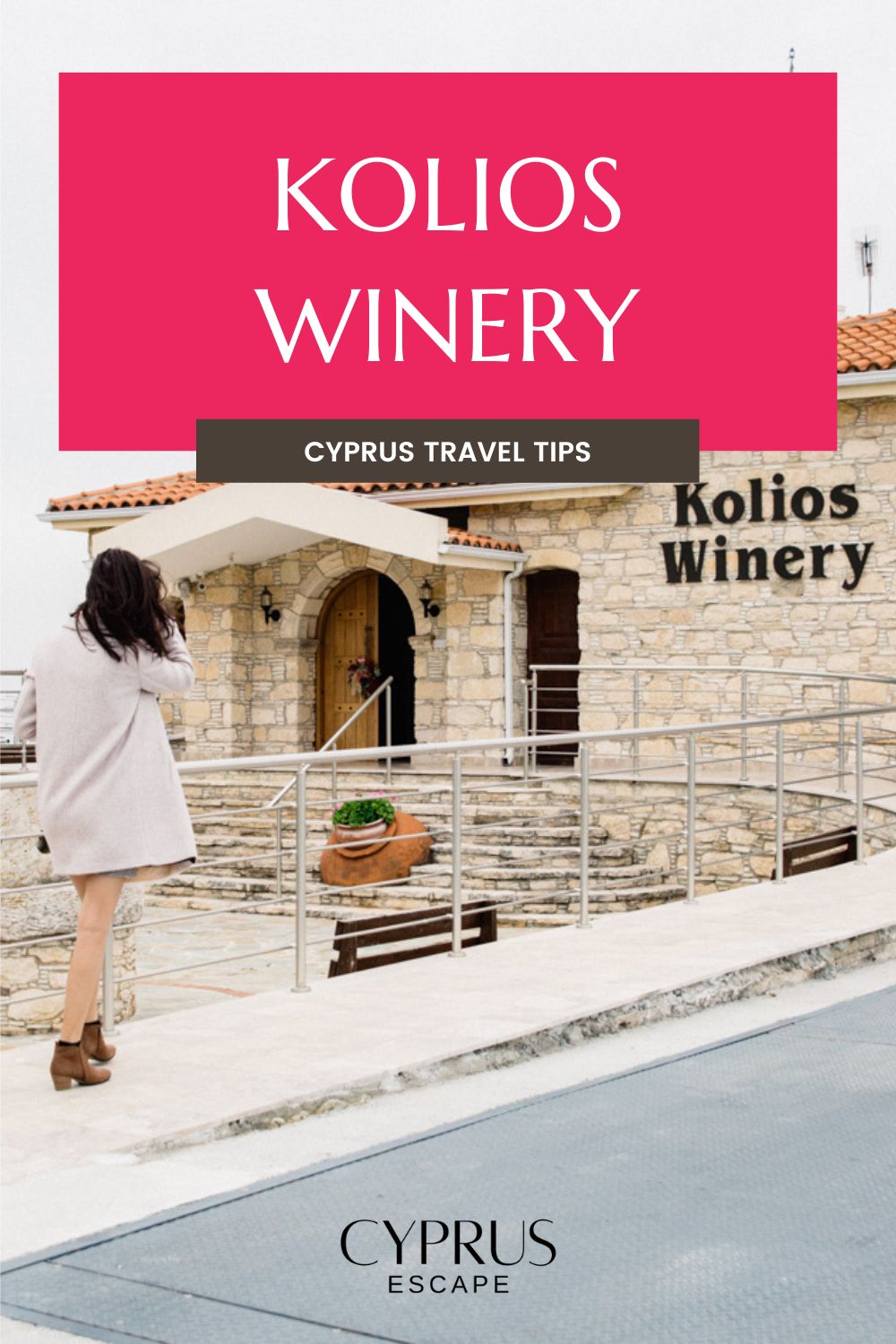 pinterest image for an article about kolios winery