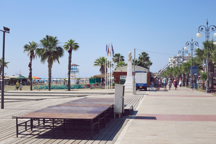 The promenade in Larnaca