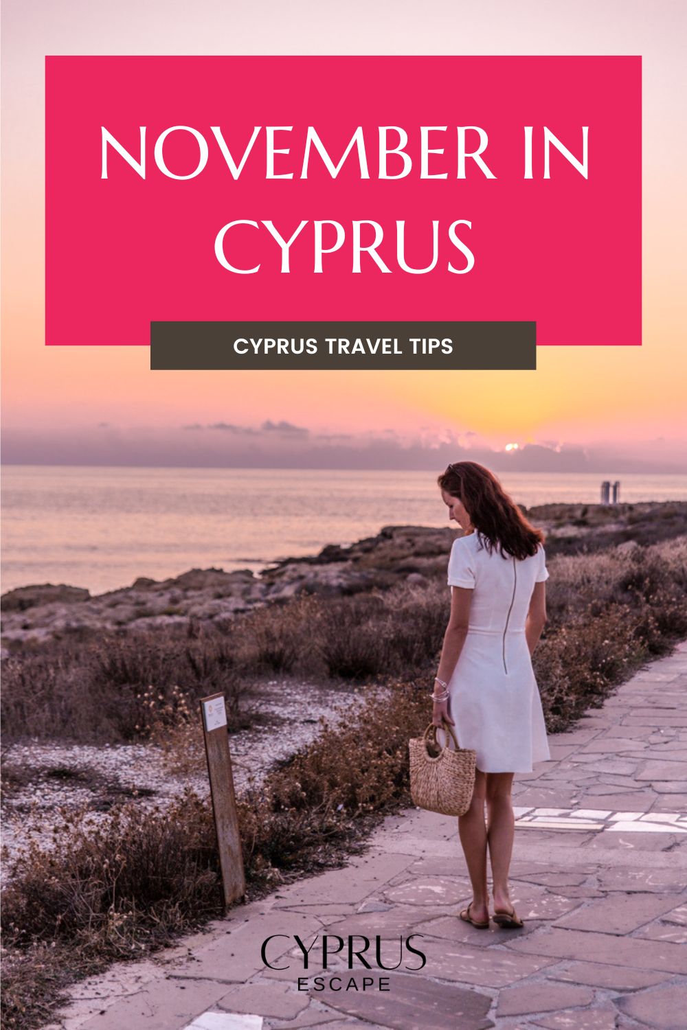 pinterest image for an article about november in cyprus