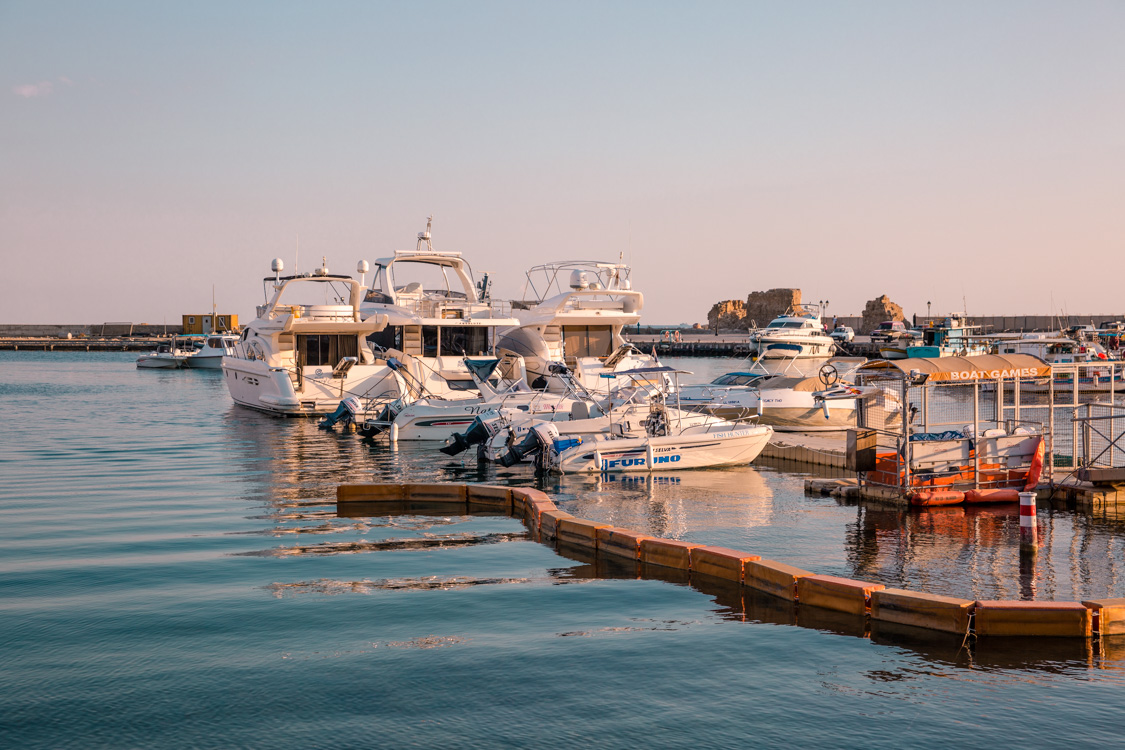 boats at Paphos Harbour, Cyprus