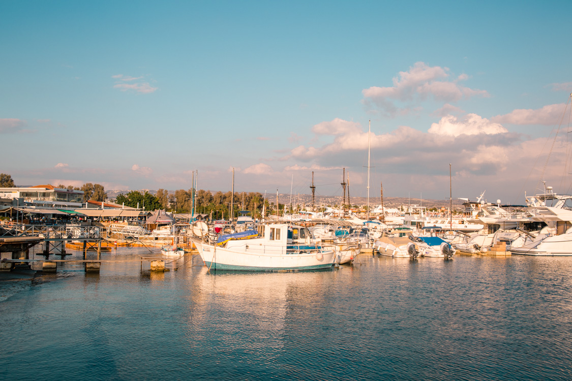 boats at the Paphos Harbour, Cyprus