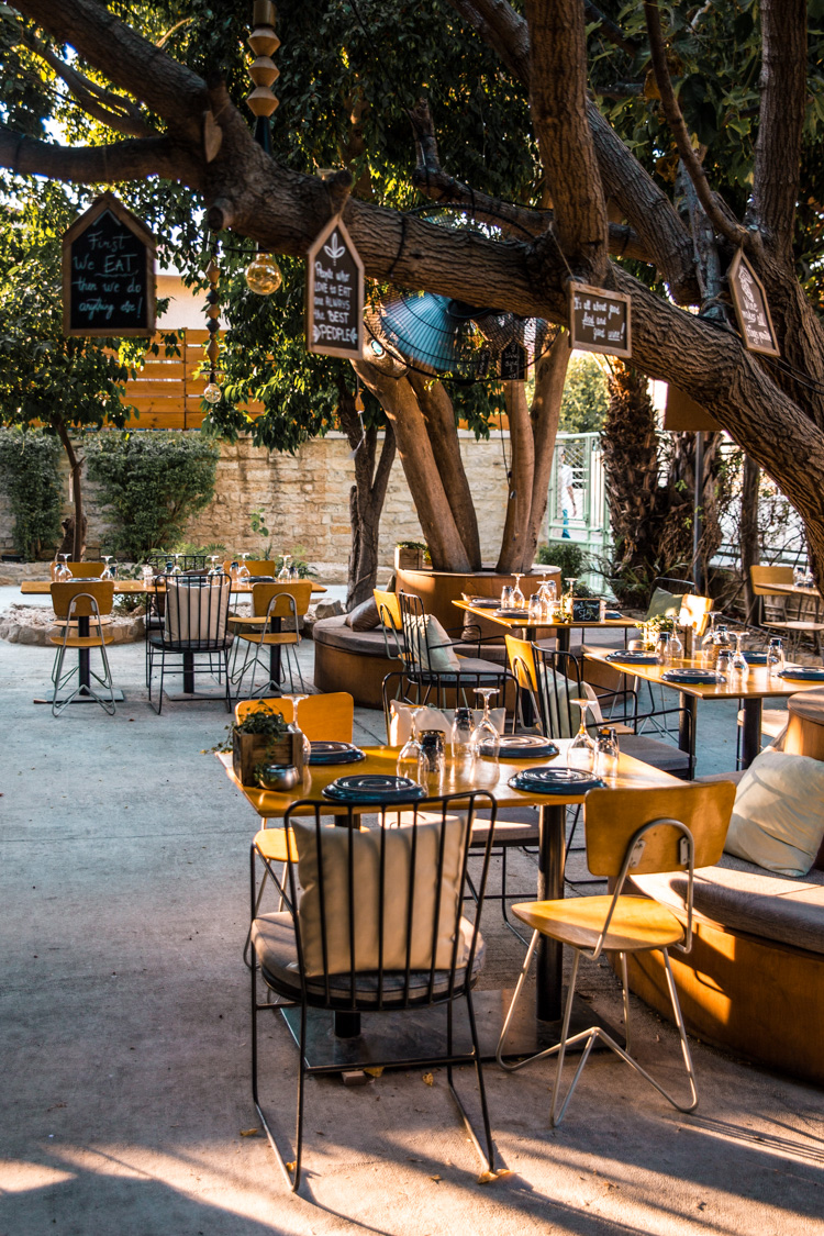 restaurants in Limassol Dionysus Mansion garden