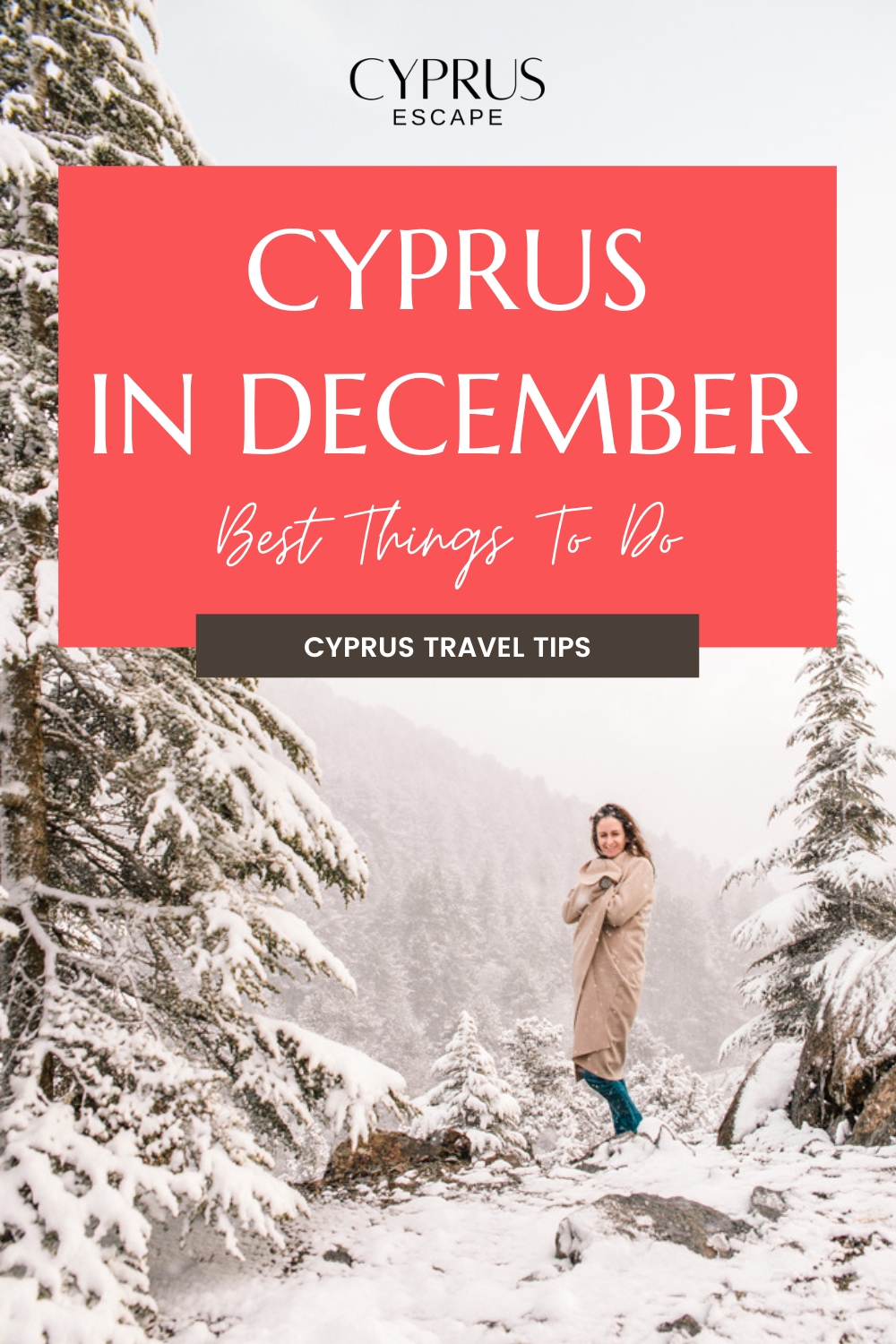 pinterest image for an article about what to do in Cyprus in December