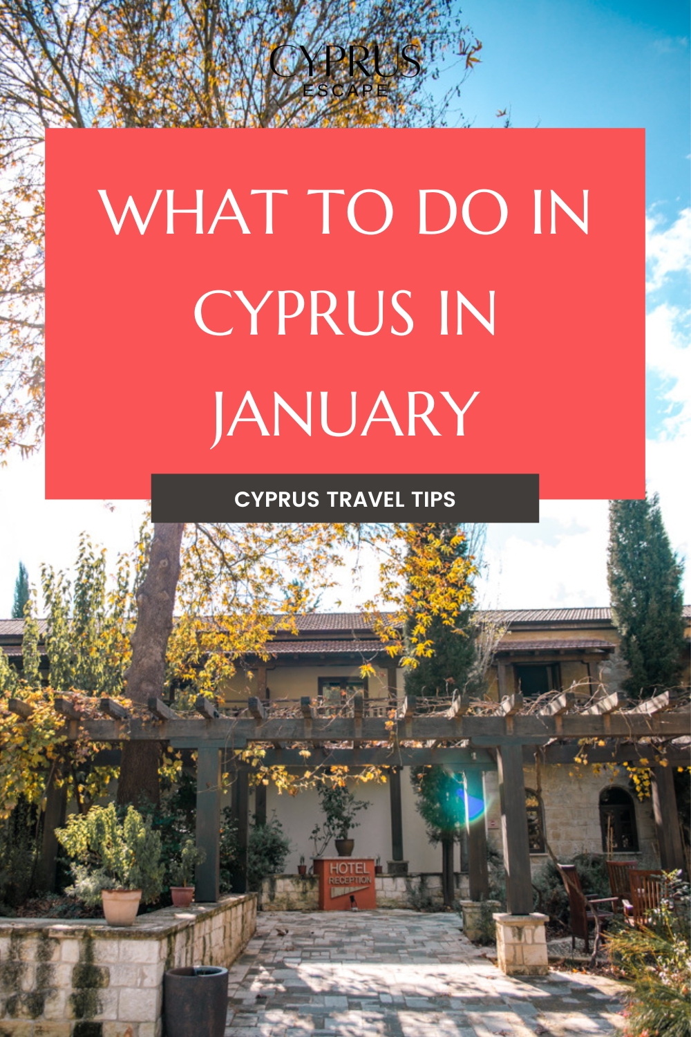 pinterest image for an article about what to do in cyprus in january